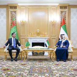 H.H Mansour bin Zayed and President of Turkmenis
