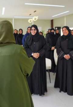 Jawaher Al Qasimi visits 'Kanaf'