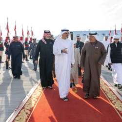 Crown Prince of Abu Dhabi received by Crown Prince of Bahrain