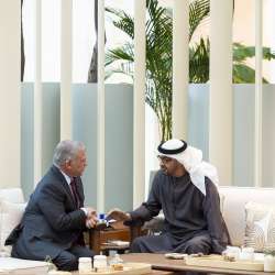 رئيس الإمارات وملك الأردن