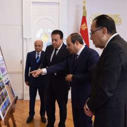 اجتماع السيسي مع وزير الصحة