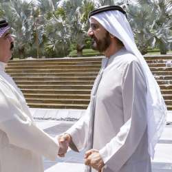 الشيخ محمد بن راشد يلتقي ملك البحرين