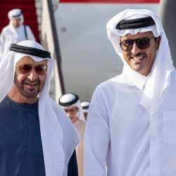 أمير قطر ورئيس الإمارات