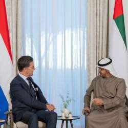 رئيس الإمارات ورئيس وزراء هولندا