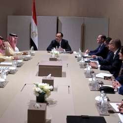 لقاء مدبولي ووزير التجارة السعودي