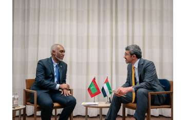 Abdullah bin Zayed meets President of Maldives