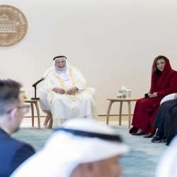 الدكتور سلطان القاسمي والوزير أحمد هنو