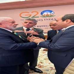 لقاء الرئيس السيسي بنظيره البرازيلي لولا دا سيلفا