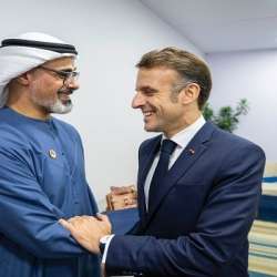 رئيس فرنسا وولي عهد أبوظبي