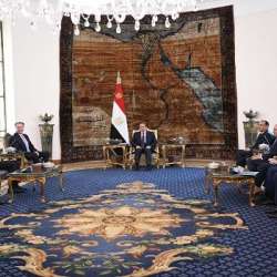 لقاء بورج برانديه والسيسي