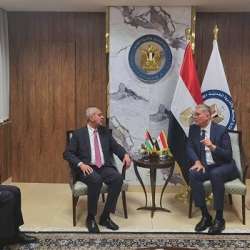 لقاء الوزير المهندس كريم بدوى ونظيره الاردنى الدكتور صالح الخرابشة