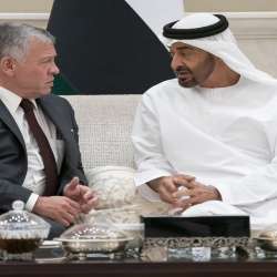 الرئيس محمد بن زايد والملك عبدالله الثاني