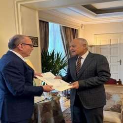أحمد أبو الغيط والسفير التركي بالقاهرة