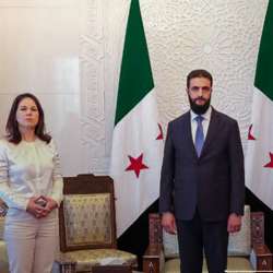 احمد الشرع والوزيرة الألمانية