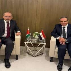 اجتماع الدكتور بدر عبد العاطي مع أيمن الصفدي