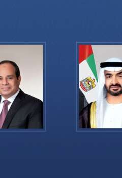 H.H Sheikh Mohamed bin Zayed Al Nahyan & Abdel Fattah El-Sisi