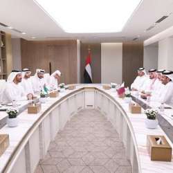 لقاء الوزيران الإماراتي والقطري