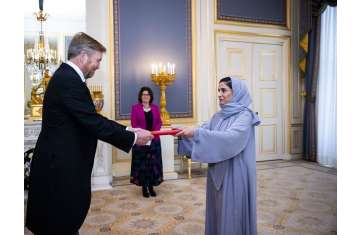 UAE Ambassador presents credentials to King of Netherlands