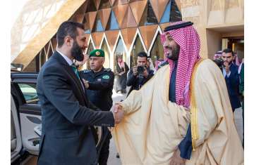 محمد بن سلمان وأحمد الشرع