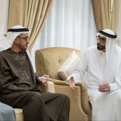 الشيخ محمد بن زايد في منزل البواردي