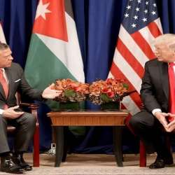 دونالد ترامب والملك عبدالله الثاني