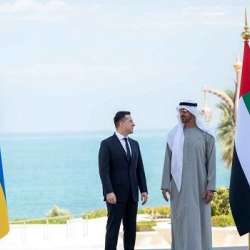 الشيخ محمد بن زايد والرئيس الأوكراني