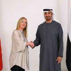 رئيس الإمارات ورئيس وزراء إيطاليا