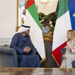 جورجا ميلوني والشيخ محمد بن زايد