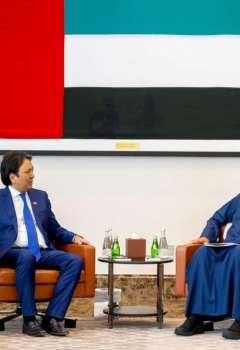 Ahmad Al Sayegh meets Mongolian Deputy Prime Minister