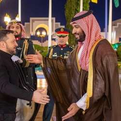ولي العهد السعودي والرئيس الأوكراني