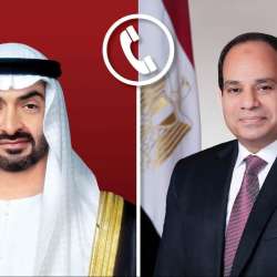 الرئيسان عبد الفتاح السيسي ومحمد بن زايد