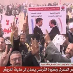 السيسي وماكرون يتفقدون مصابي غزة في مستشفى العريش