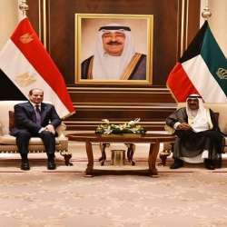 أمير الكويت والرئيس المصري