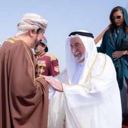 Sharjah Ruler arrives in Sultanate of Oman
