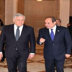 السيسي ووزير خارجية إيطاليا