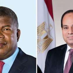 الرئيسان المصري والأنجولي