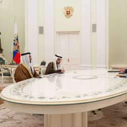 Saif bin Zayed meeting with President Putin