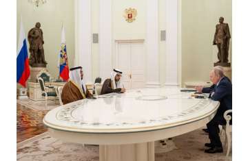 Saif bin Zayed meeting with President Putin