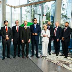 Dr. Sultan Al Jaber visits OMV headquarters in Austria