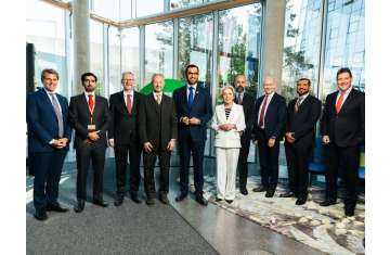 Dr. Sultan Al Jaber visits OMV headquarters in Austria