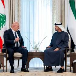 رئيس الإمارات الشيخ محمد بن زايد يستقبل الرئيس اللبناني جوزيف عون