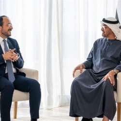 الرئيسان الإماراتي والقبرصي