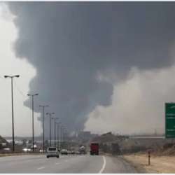 من موقع انفجار ميناء رجائي في إيران