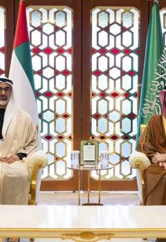 Crown Prince of Abu Dhabi meets Saudi Crown Prince