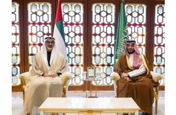 Crown Prince of Abu Dhabi meets Saudi Crown Prince