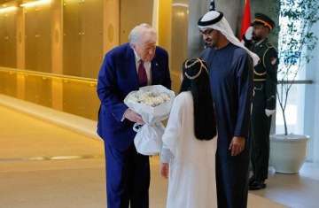 Donald Trump arrived in Abu Dhabi