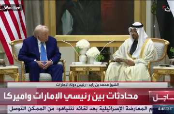 محمد بن زايد ودونالد ترامب 