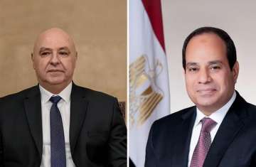 الرئيسان المصري واللبناني