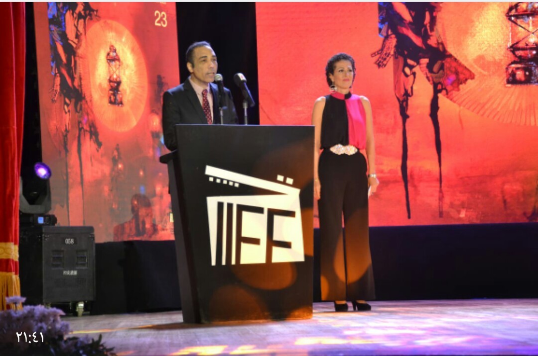 سعد هنداوي رئيس المهرجان يلقي كلمته