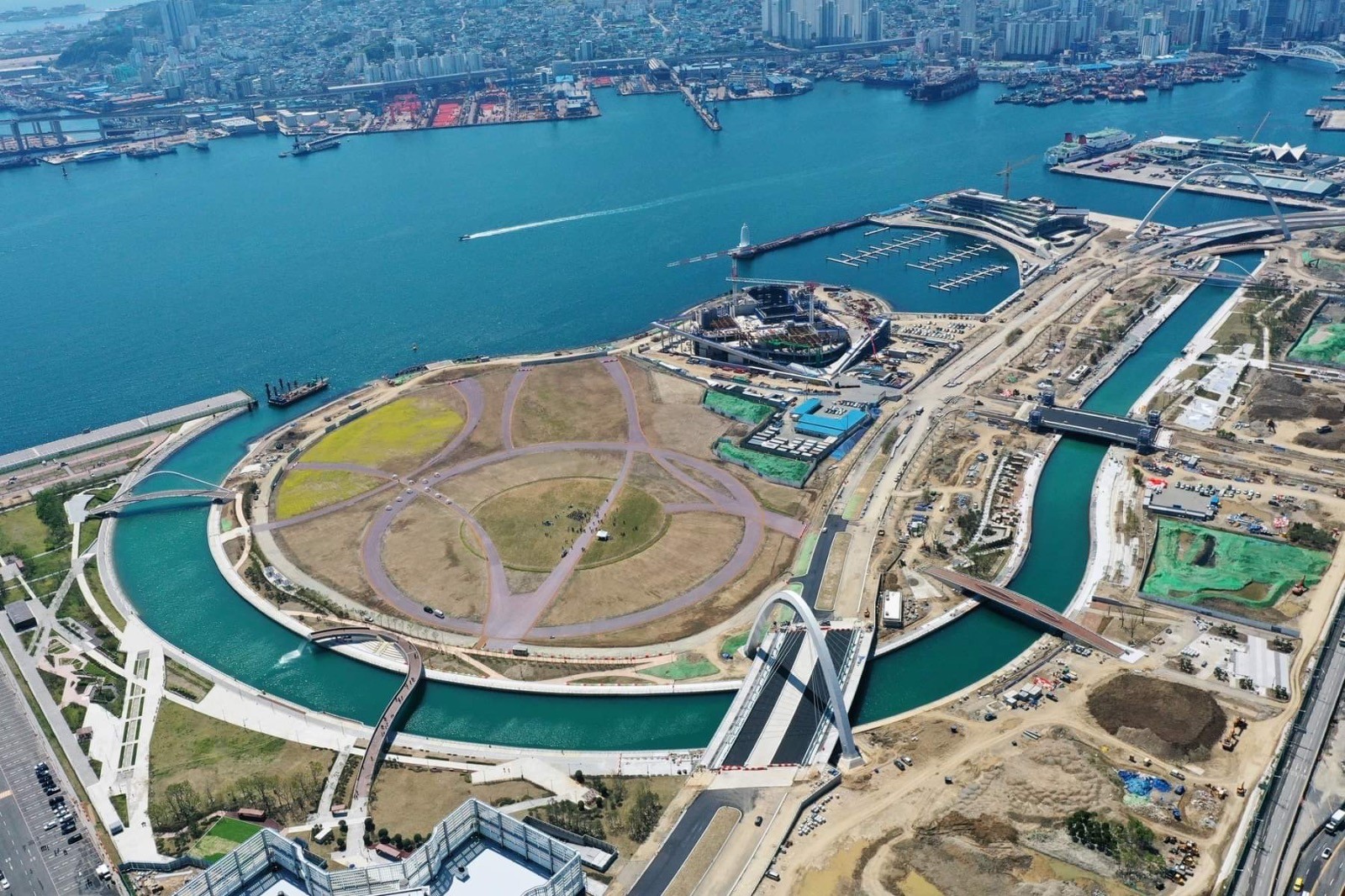 منظر للمرفق العام لإعادة تطوير ميناء بوسان الشمالي (الصورة من مجلس مدينة بوسان)